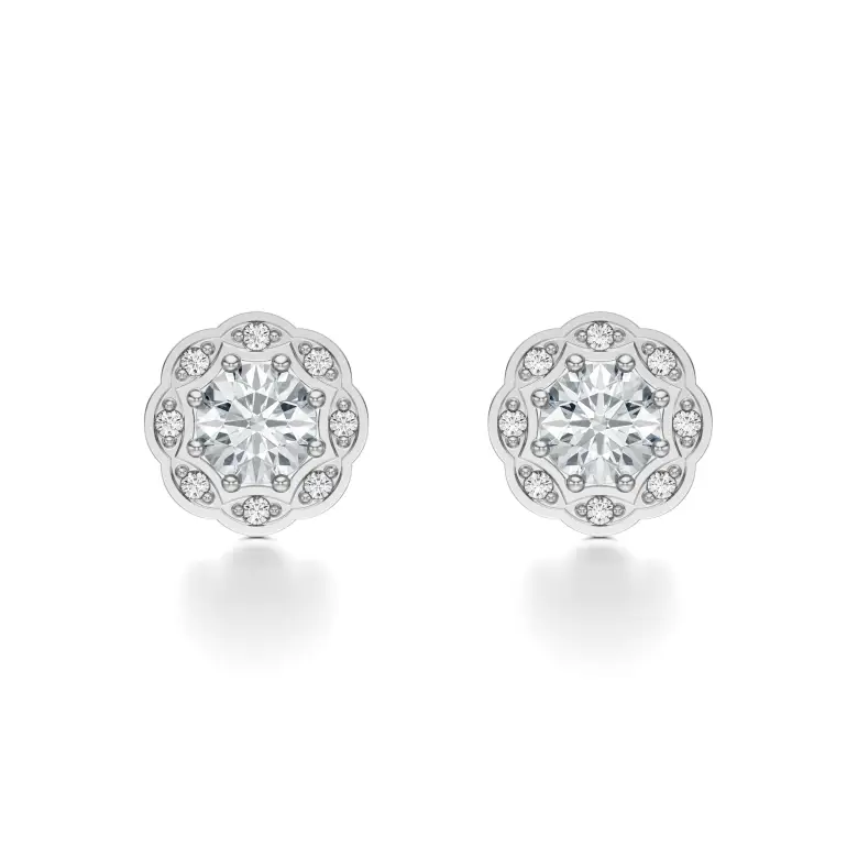 Kolczyki z brylantami białe złoto AJK_028